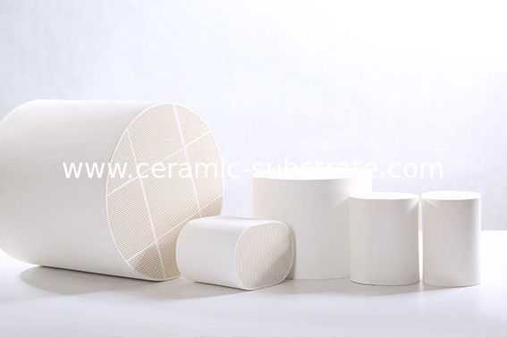 Honeycomb Keramik Substrat, 100CSI dukungan katalis keramik / katalitik penyaring