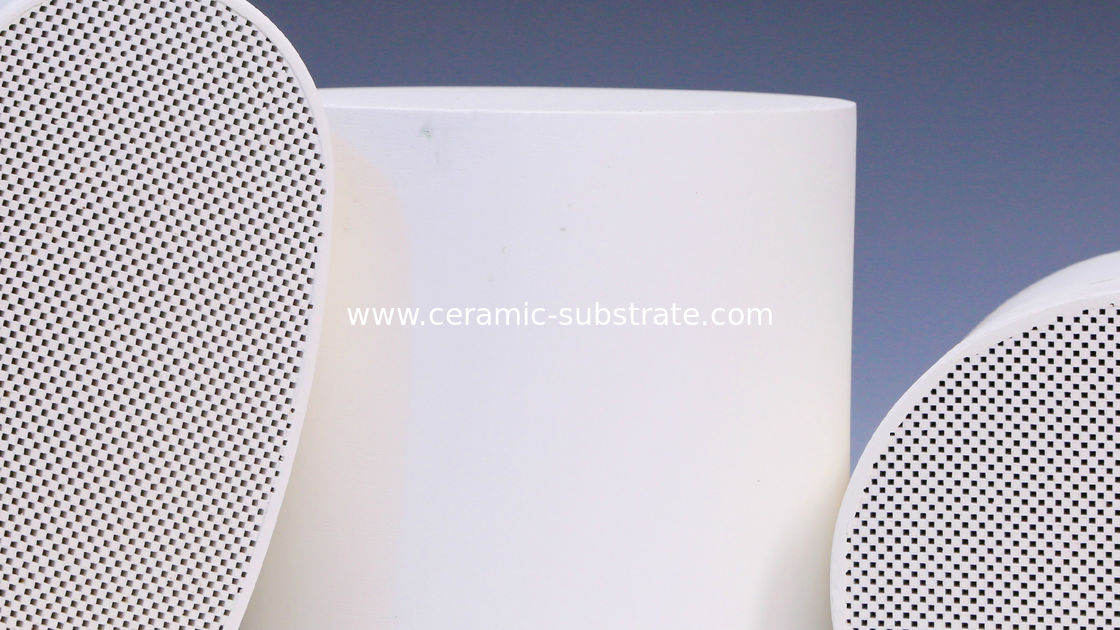 Diesel SCR Substrat Sistem, Cordierite Honeycomb Dukungan Keramik
