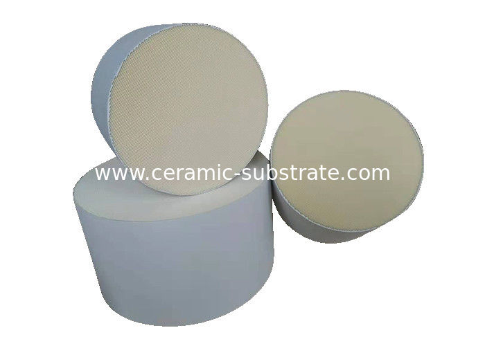Al2o3 Substrat Cordierite Diesel Particulate Filter Putih Porositas Tinggi