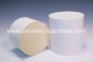 Honeycomb oval Keramik Pembawa Putih Untuk Exhaust Gas Pemurnian