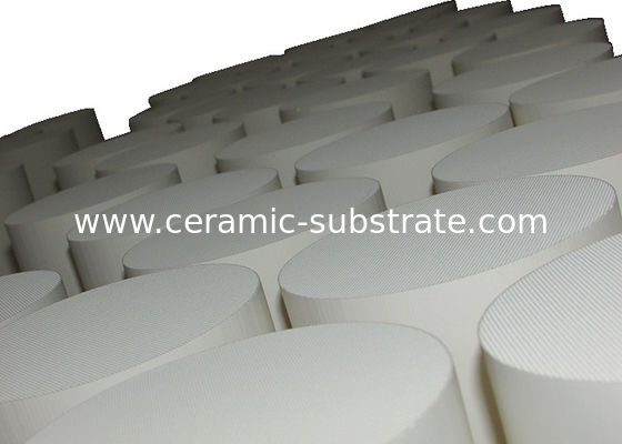 Beli Substrat Keramik Alumina Putih, Honeycomb Filter Keramik Untuk Mobil / Motor online manufacture